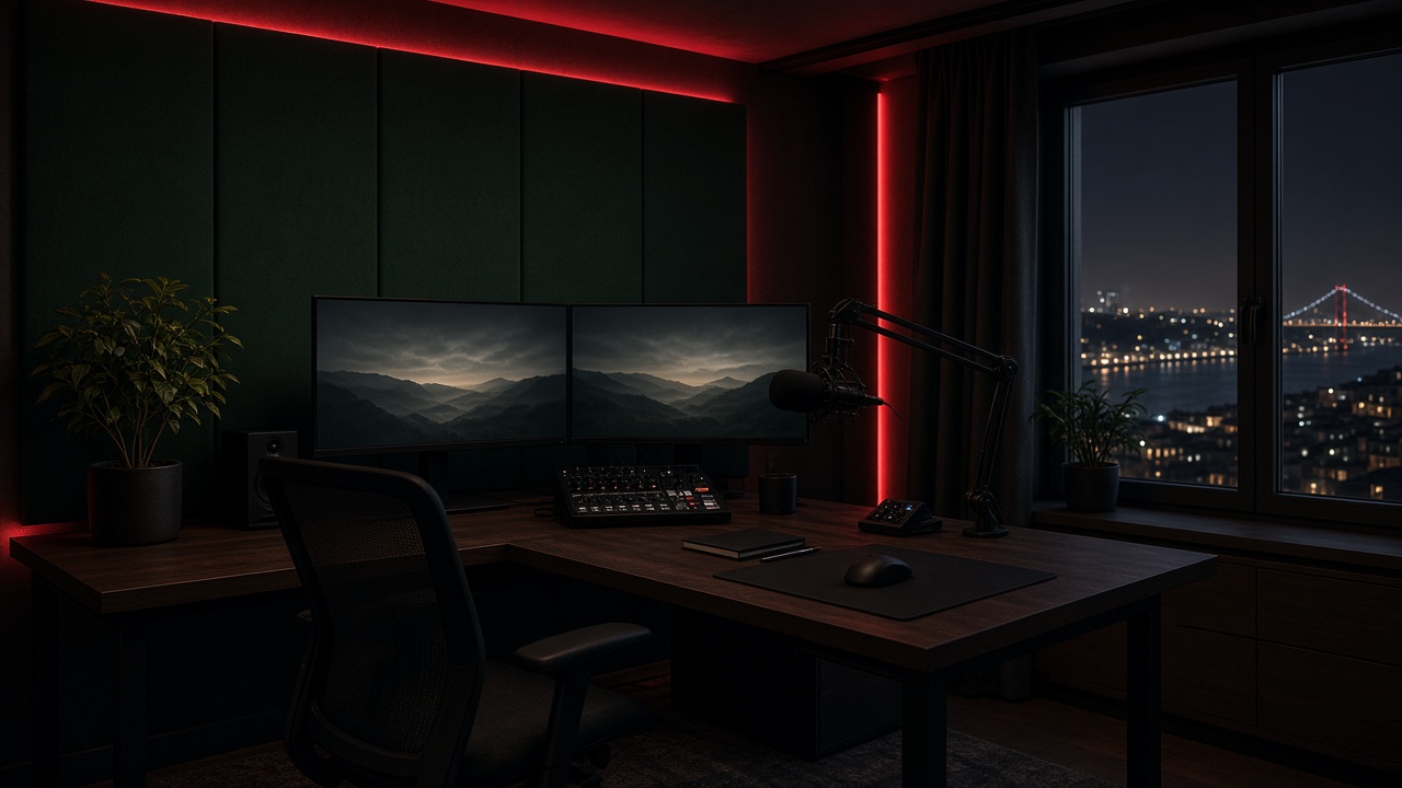Estúdio de setup em apartamento lisboeta